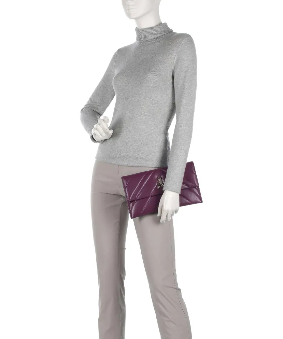 Fly Quilted Umhängetasche Ziegenleder violett