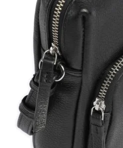 Focus Umhängetasche genarbtes Rindsleder schwarz