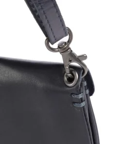 Fold Umhängetasche Rindsleder dunkelblau