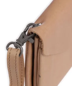 Fold Umhängetasche Rindsleder hellbraun