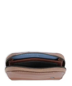 Folio Mini RFID Geldbörse Leder braun