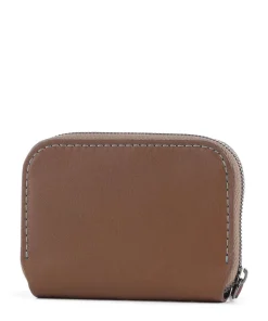 Folio Mini RFID Geldbörse Leder braun