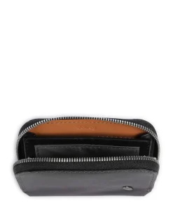 Folio Mini RFID Geldbörse Leder schwarz