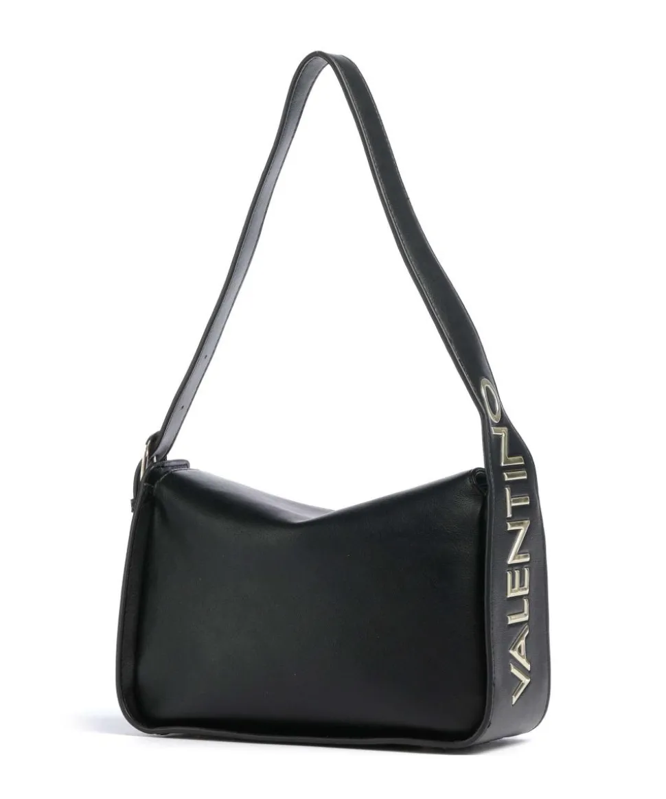 Fosca Re Schultertasche Lederimitat schwarz