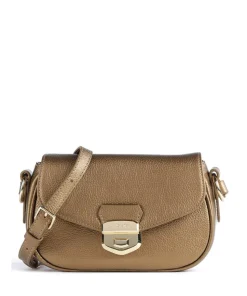 Foulonné Milano Umhängetasche genarbtes Rindsleder gold