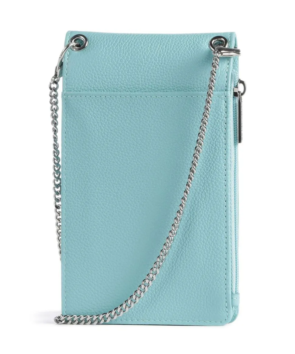 Foulonne PM Handytasche genarbtes Rindsleder hellblau