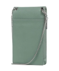 Foulonne PM Handytasche genarbtes Rindsleder grün