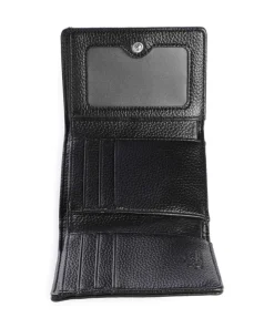 Frame Grain Small Geldbörse Lederimitat schwarz