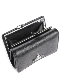 Frame Grain Small Geldbörse Lederimitat schwarz