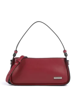 Franzis Calf Optic XS Schultertasche fein genarbtes Leder rot