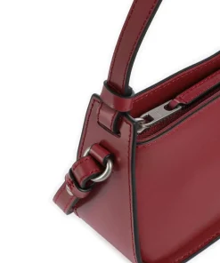 Franzis Calf Optic XS Schultertasche fein genarbtes Leder rot