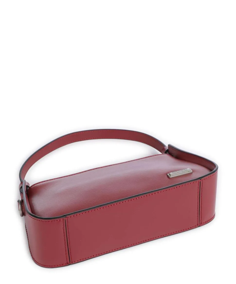 Franzis Calf Optic XS Schultertasche fein genarbtes Leder rot