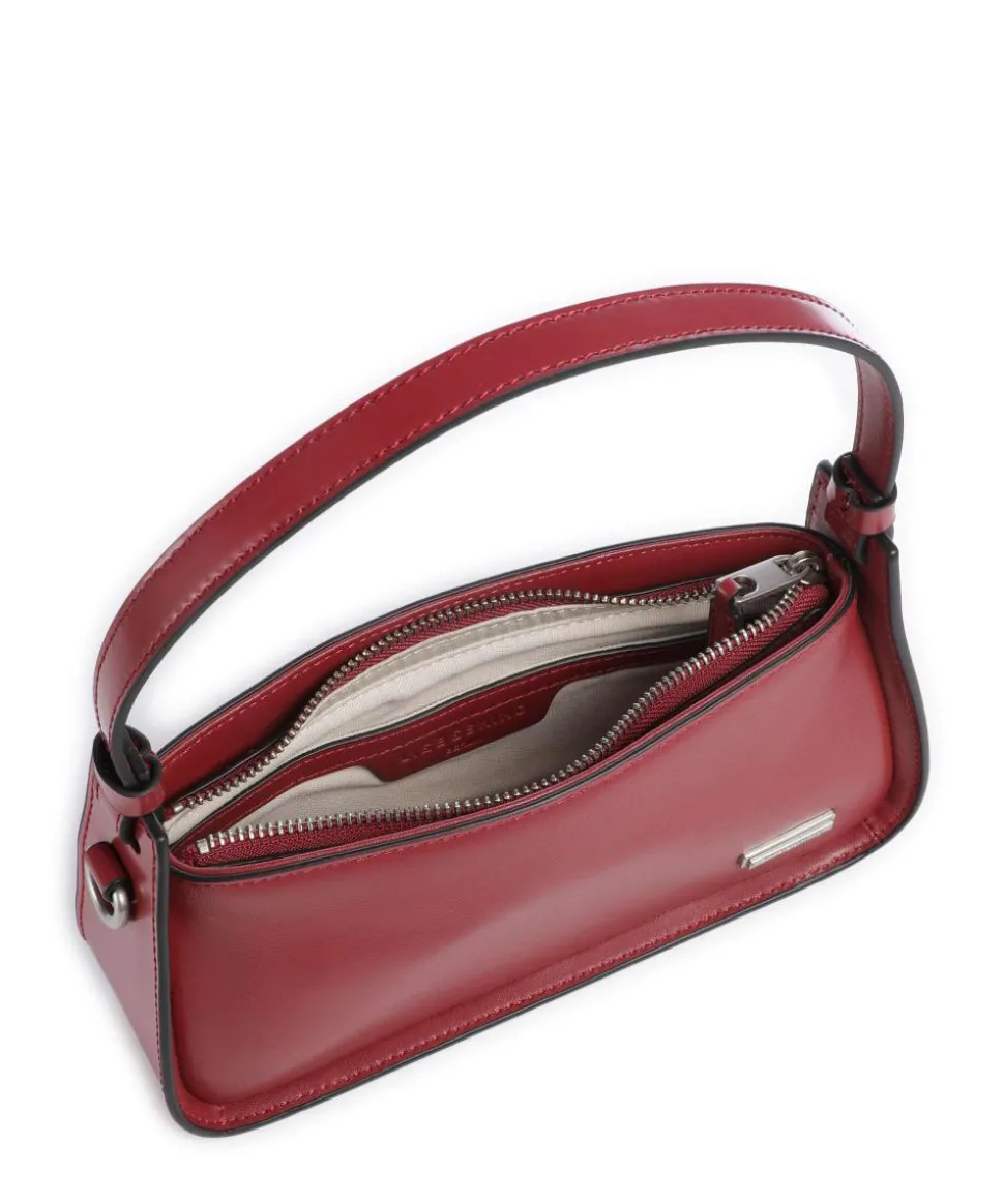 Franzis Calf Optic XS Schultertasche fein genarbtes Leder rot