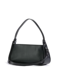 Franzis Calf Optic XS Schultertasche fein genarbtes Leder schwarz