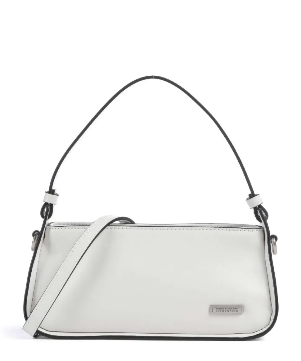 Franzis Calf Optic XS Schultertasche fein genarbtes Leder weiß