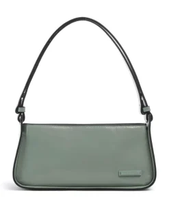 Franzis Lack Distressed S Schultertasche Leder grünblau