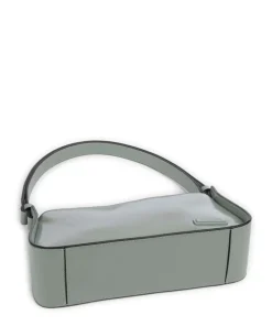 Franzis Lack Distressed S Schultertasche Leder grünblau