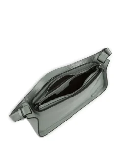 Franzis Lack Distressed S Schultertasche Leder grünblau