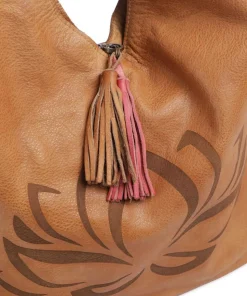 Freundgasse 1 Shopper genarbtes Leder braun