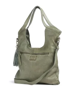 Freundgasse 2 Shopper genarbtes Leder grün