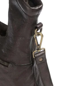 Freundgasse 2 Shopper genarbtes Leder dunkelgrün