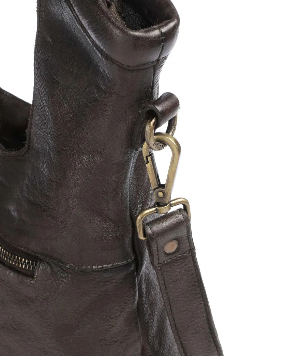 Freundgasse 2 Shopper genarbtes Leder dunkelgrün