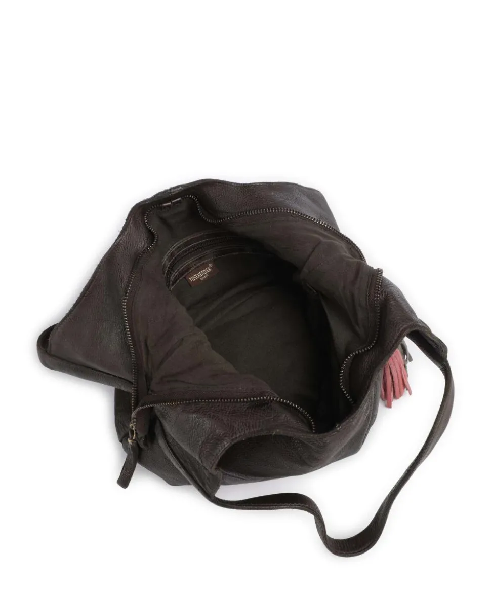 Freundgasse 2 Shopper genarbtes Leder dunkelgrün