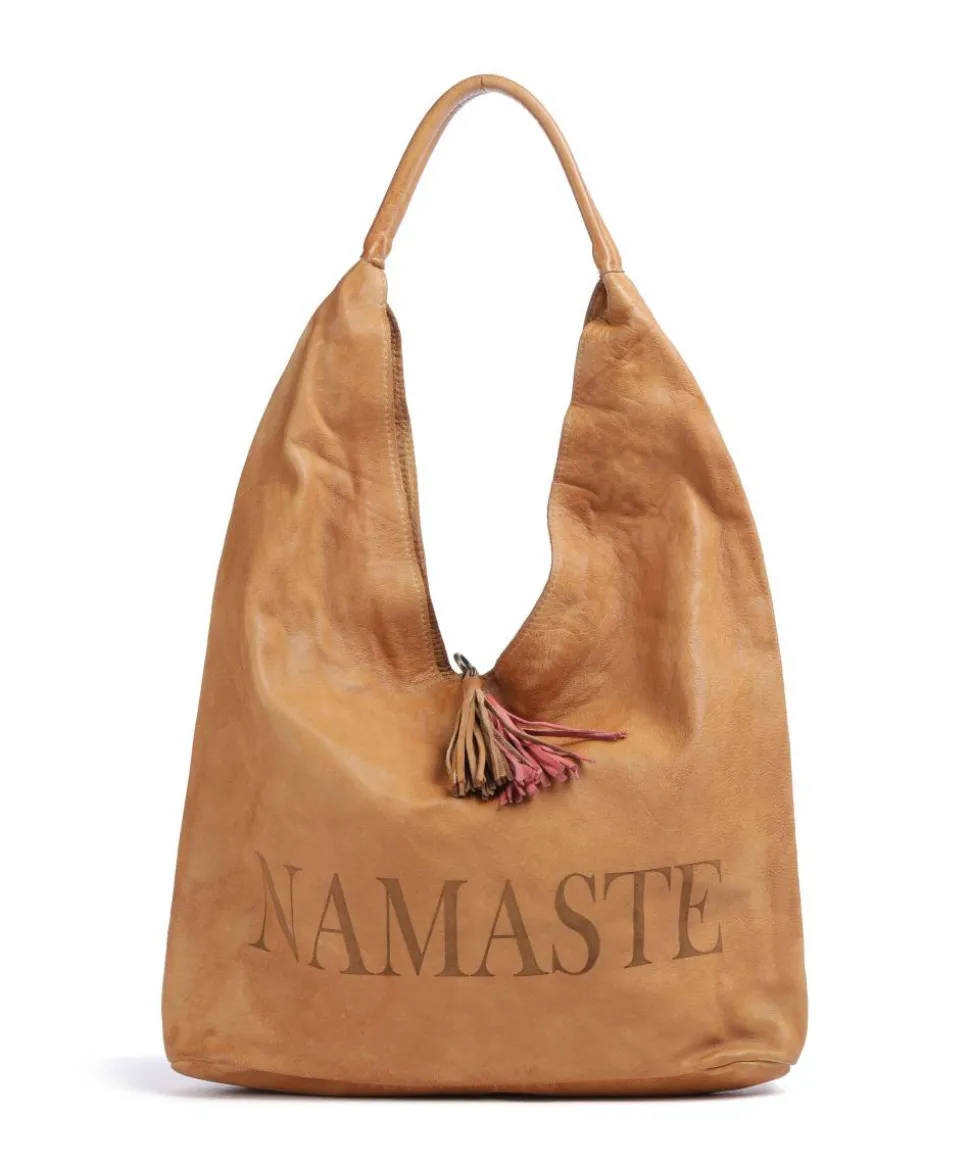 Freundgasse 1 Shopper genarbtes Leder braun