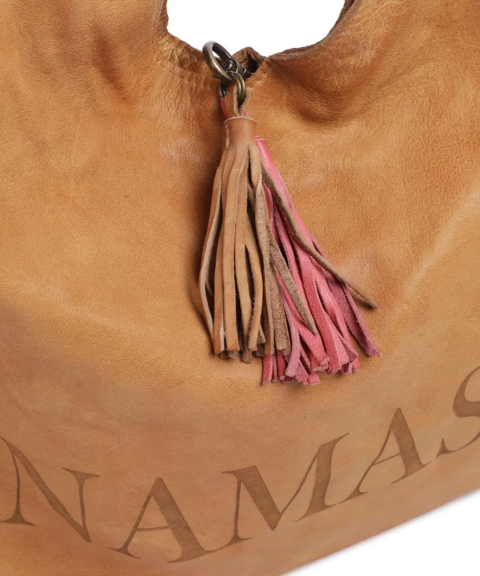 Freundgasse 1 Shopper genarbtes Leder braun