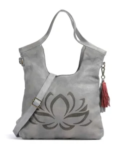 Freundgasse 2 Shopper genarbtes Leder grau