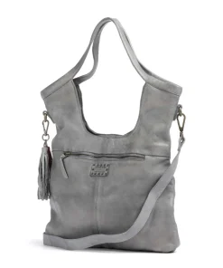 Freundgasse 2 Shopper genarbtes Leder grau