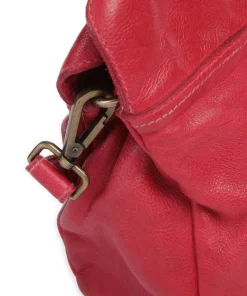 Freundgasse 3 Umhängetasche genarbtes Leder pink