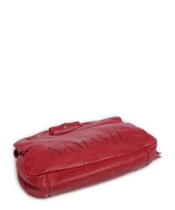 Freundgasse 3 Umhängetasche genarbtes Leder pink