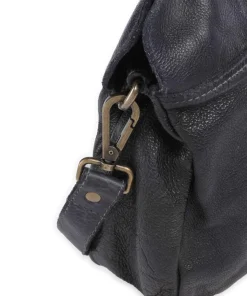 Freundgasse 3 Umhängetasche genarbtes Leder navy