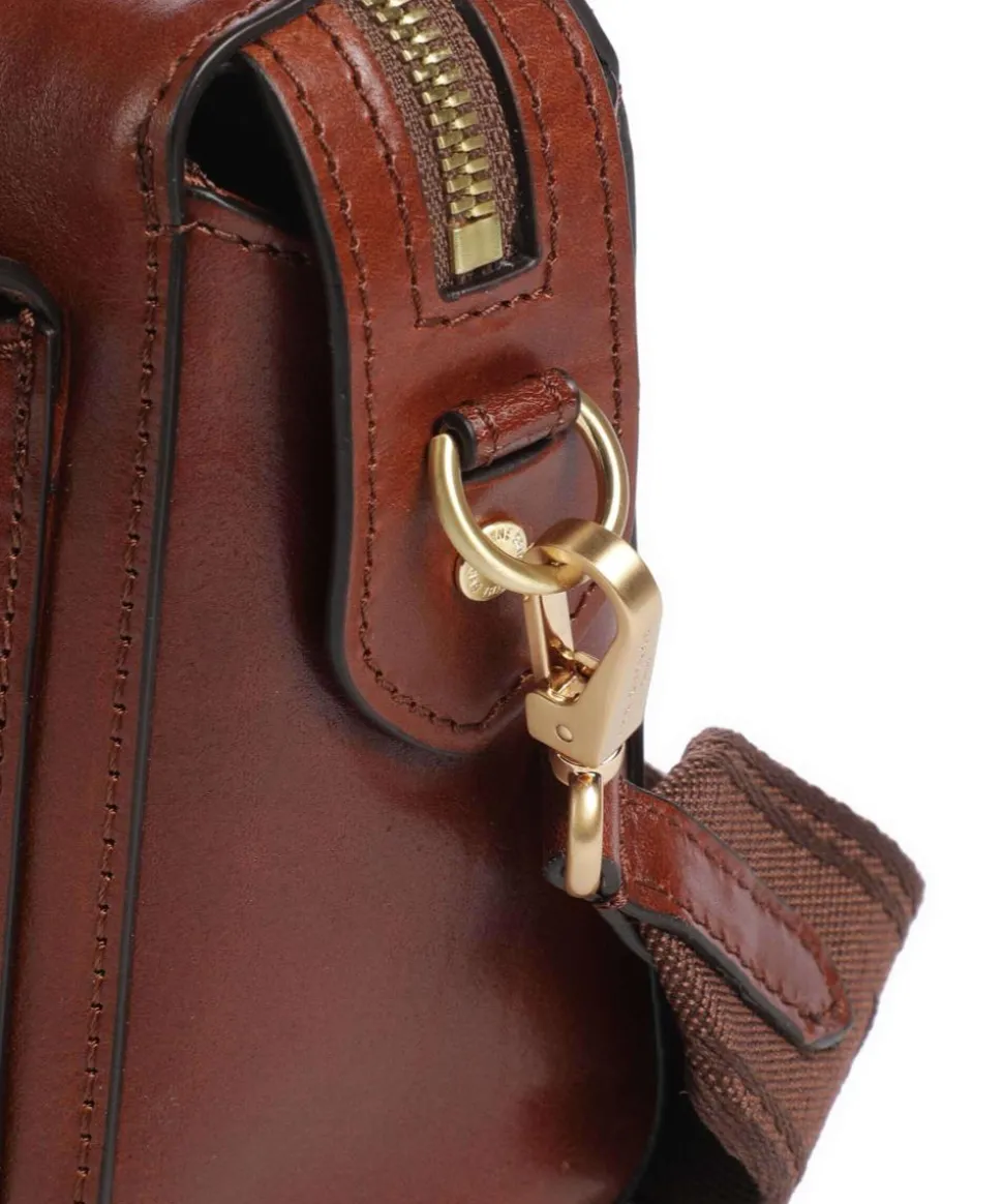 Frida Umhängetasche fein genarbtes Rindsleder braun