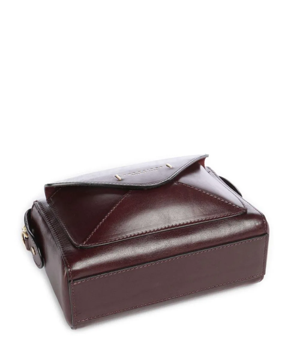 Frida Umhängetasche Rindsleder dunkelrot