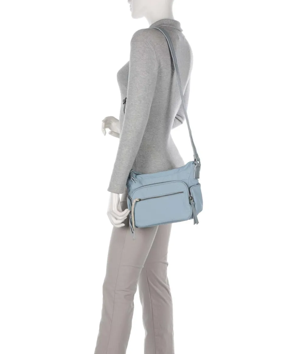 Friends for life Umhängetasche Polyester hellblau