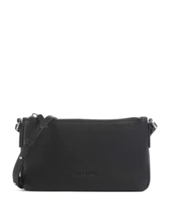 Fuana XS Umhängetasche genarbtes Leder schwarz