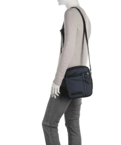 Fusion Arendal Umhängetasche Nylon, Leder navy