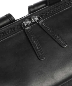 Fusion Bornholm Rolltop Rucksack 17″ Nylon, Leder schwarz