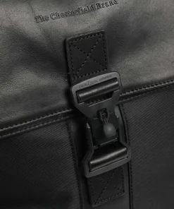 Fusion Trondheim Rucksack 16″ recyceltes Nylon, Leder schwarz