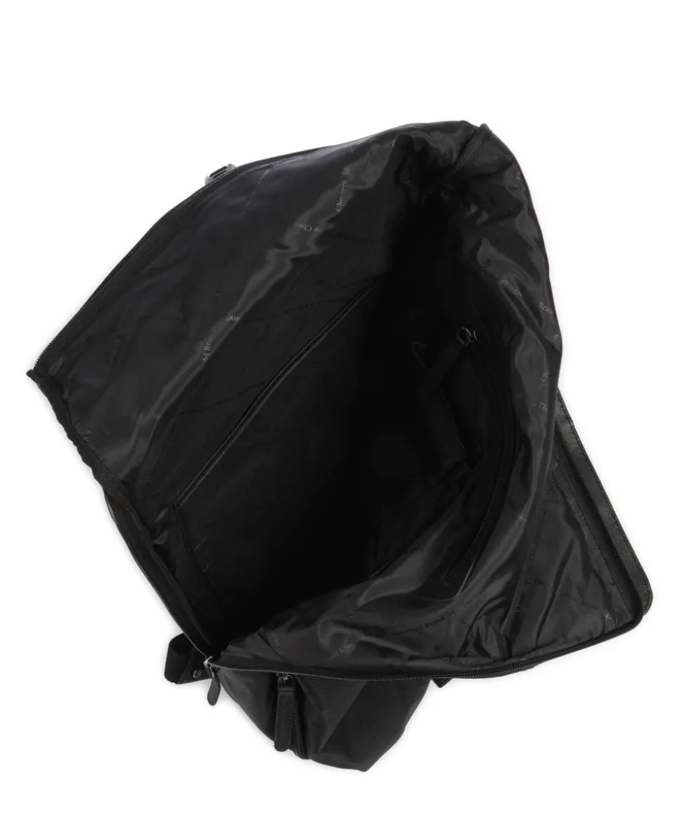 Fusion Trondheim Rucksack 16″ recyceltes Nylon, Leder schwarz