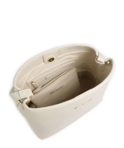 Futura Beuteltasche Lederimitat creme