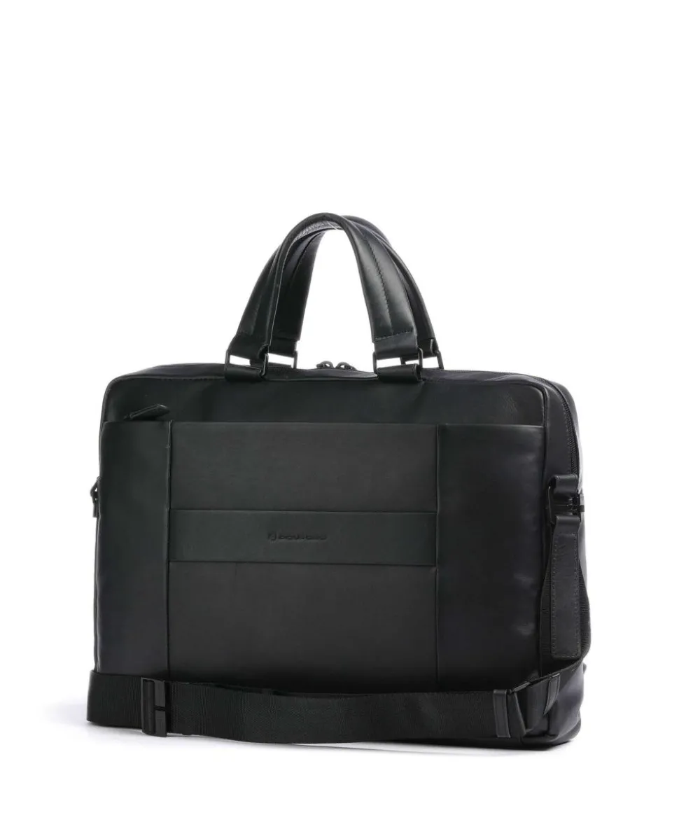 FXP Aktentasche 15″ fein genarbtes Rindsleder schwarz