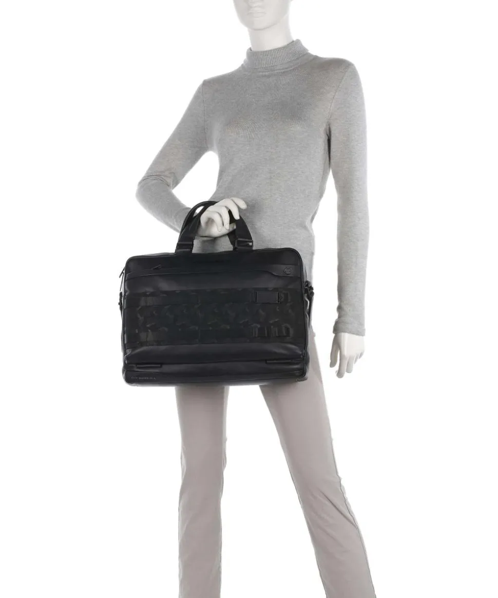 FXP Aktentasche 15″ fein genarbtes Rindsleder schwarz