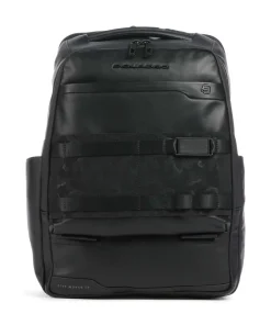 FXP Laptop-Rucksack 14″ fein genarbtes Rindsleder schwarz