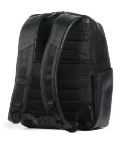 FXP Laptop-Rucksack 14″ fein genarbtes Rindsleder schwarz