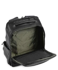 FXP Laptop-Rucksack 14″ fein genarbtes Rindsleder schwarz