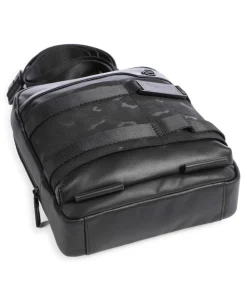 FXP Umhängetasche fein genarbtes Rindsleder schwarz