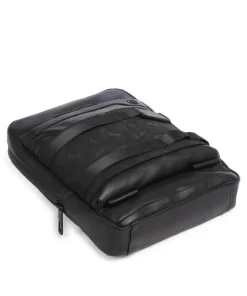 FXP Umhängetasche fein genarbtes Rindsleder schwarz